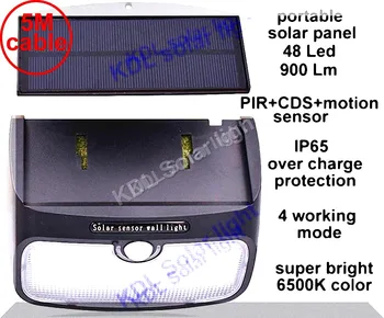 split mounting 48 LED 900lm Solar Light PIR +motion+radar led Ligh street light for garden ya 5M cable wall ou
split mounting 48 LED 900lm Solar Light PIR +motion+radar led Ligh street light for garden ya 5M cable wall ou