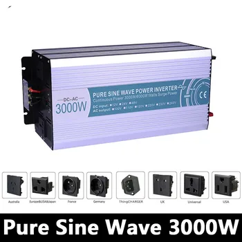 3000W Pure Sine Wave Inverter,DC 12V/24V/48V To AC 110V/220V,off Grid Solar Power Inverter,voltage converter Work with Battery
3000W Pure Sine Wave Inverter,DC 12V/24V/48V To AC 110V/220V,off Grid Solar Power Inverter,voltage converter Work with Battery