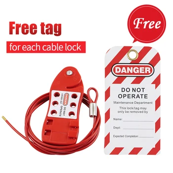 Lockey free tag 10pcs Economic Adjustable Wire Fish-Shaped Cable Lockout with 3.8 dia. 6 
Lockey free tag 10pcs Economic Adjustable Wire Fish-Shaped Cable Lockout with 3.8 dia. 6