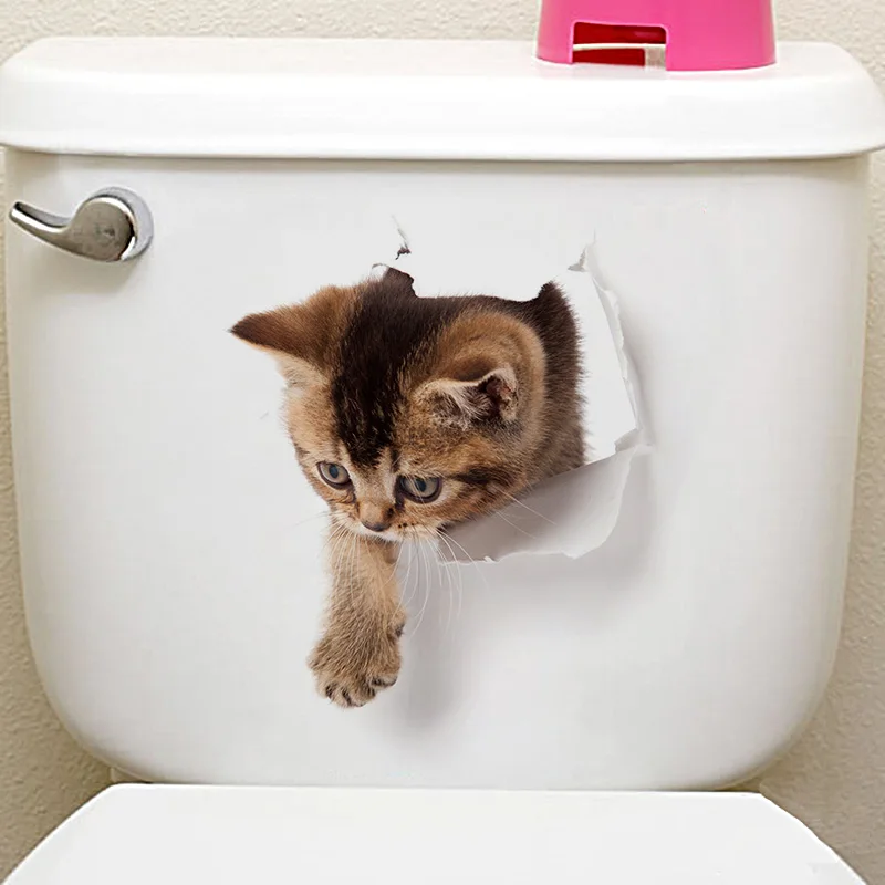 New DIY 3D Cute Cat Dog Toilet Wall Stickers Bathroom Waterproof Removable Car Animal Wall Poster Home Decor Kitchen Accessories
New DIY 3D Cute Cat Dog Toilet Wall Stickers Bathroom Waterproof Removable Car Animal Wall Poster Home Decor Kitchen Accessories