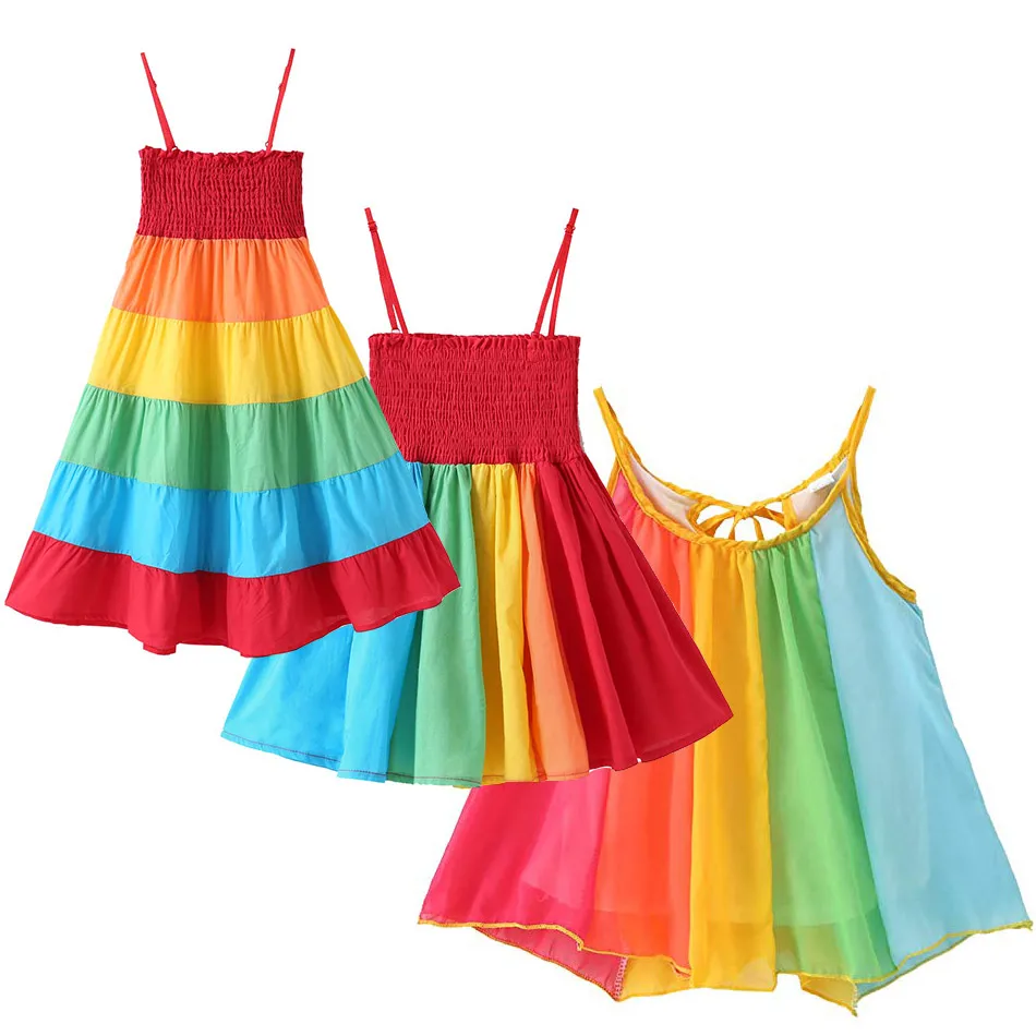 Rainbow Striped Off Shoulder Dress for Baby Girls Bohemian Frocks Kid Party Sexy Slip Dresses Toddler Twirl Dress Casual Clothes
Rainbow Striped Off Shoulder Dress for Baby Girls Bohemian Frocks Kid Party Sexy Slip Dresses Toddler Twirl Dress Casual Clothes