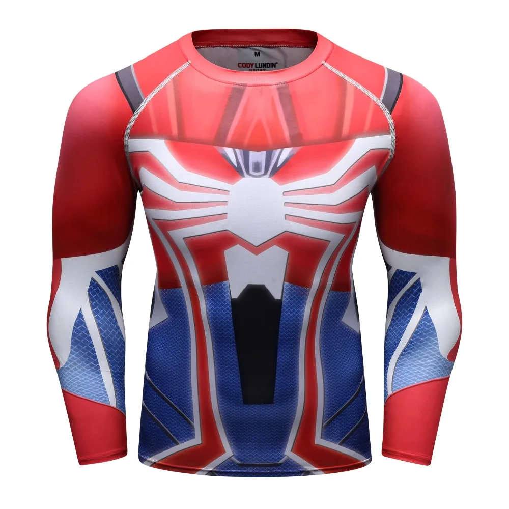 Raglan Sleeve Spiderman 3D Printed T shirts Men Compression Shirts Long Sleeve Crossfit Tops Tees Gyms Fitness T-shirt Rashguard
Raglan Sleeve Spiderman 3D Printed T shirts Men Compression Shirts Long Sleeve Crossfit Tops Tees Gyms Fitness T-shirt Rashguard