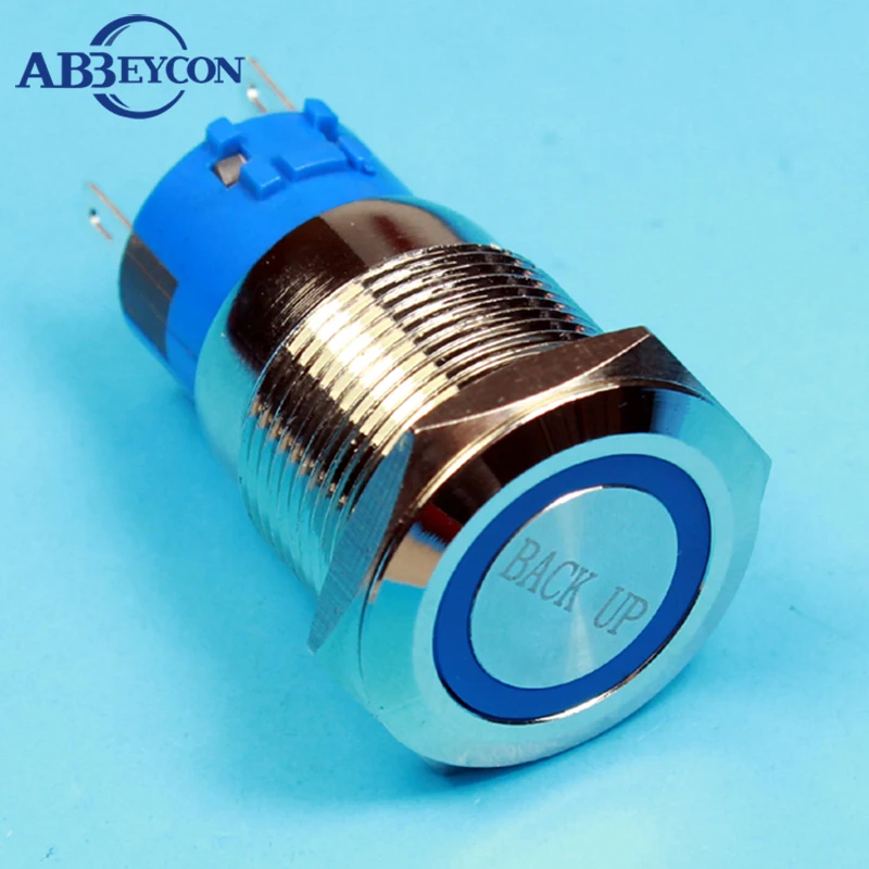 1951F 19mm Flat round head momentary function ring led back up words engraving switch 20pcs/lot
1951F 19mm Flat round head momentary function ring led back up words engraving switch 20pcs/lot