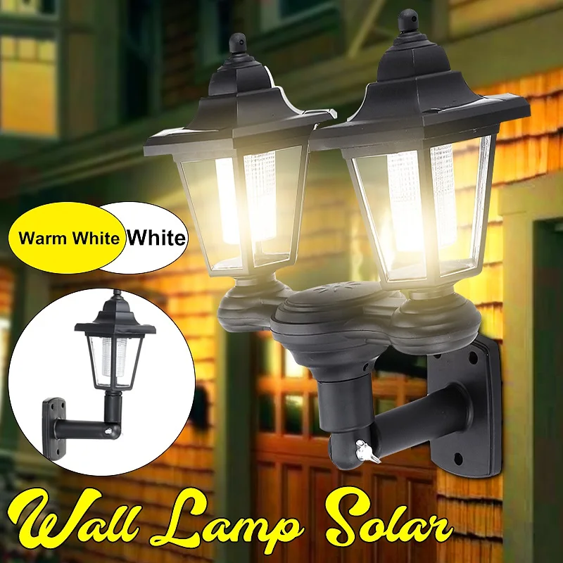 Solar Wall Lights Single/Dual Head Outdoor Wireless Waterproof Wall Night Lights Retro Lantern for Garden Door Patio Yard
Solar Wall Lights Single/Dual Head Outdoor Wireless Waterproof Wall Night Lights Retro Lantern for Garden Door Patio Yard