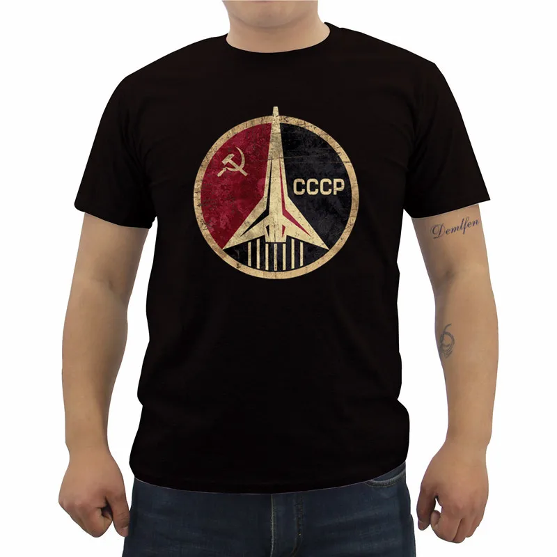 CCCP Russian Soviet USSR Space Race Man Tshirt Moscow Russia Mens Tees Cotton O Neck Tops Men's Short Sleeve T-shirt
CCCP Russian Soviet USSR Space Race Man Tshirt Moscow Russia Mens Tees Cotton O Neck Tops Men's Short Sleeve T-shirt