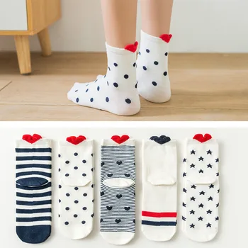 5Pairs New Arrivl Women Cotton Socks White Red Heart Socks Short Socks Casual Animal Ear Red Heart Gril In tube Socks 35-40
5Pairs New Arrivl Women Cotton Socks White Red Heart Socks Short Socks Casual Animal Ear Red Heart Gril In tube Socks 35-40