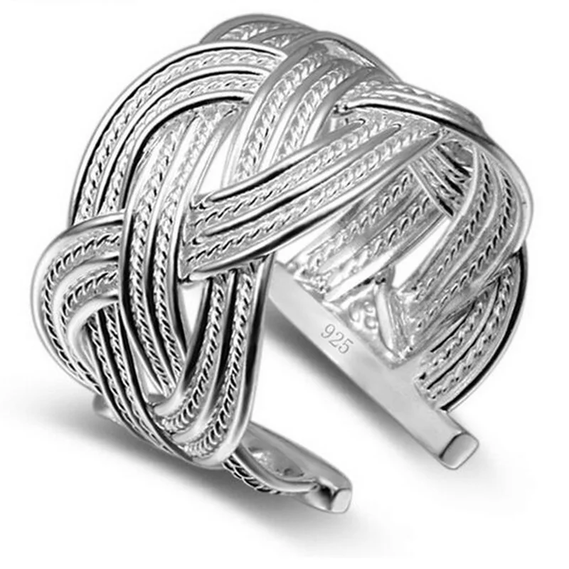 XIYANIKE Silver Fashion Retro National Wind Big Network Weaving Wedding Rings For Women Adjustable Ring Anillos Bague VRS2236
XIYANIKE Silver Fashion Retro National Wind Big Network Weaving Wedding Rings For Women Adjustable Ring Anillos Bague VRS2236