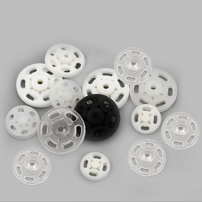 50set/lot 7mm 10mm 12mm 15mm 18mm 21mm Plastic Sewing Press Studs Buttons Nylon Snap Fasteners Button Craft Clothes Bags DIY Acc
50set/lot 7mm 10mm 12mm 15mm 18mm 21mm Plastic Sewing Press Studs Buttons Nylon Snap Fasteners Button Craft Clothes Bags DIY Acc
