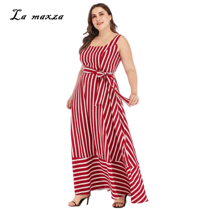 2019 Women Summer Dress Sexy Party Night Club Dresses Elegant Striped Long Red Dress Plus Size 5XL
2019 Women Summer Dress Sexy Party Night Club Dresses Elegant Striped Long Red Dress Plus Size 5XL