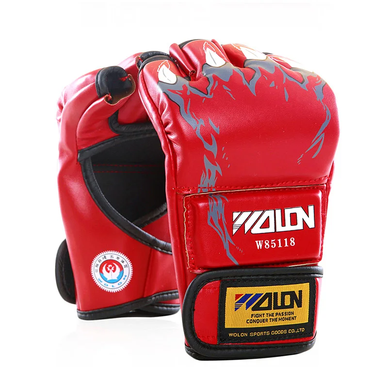 2017 New Grappling MMA PU Boxing Punching Gloves special thick cotton fabrics Sanda Fighting UFC Half Finger Gloves 5 colors
2017 New Grappling MMA PU Boxing Punching Gloves special thick cotton fabrics Sanda Fighting UFC Half Finger Gloves 5 colors