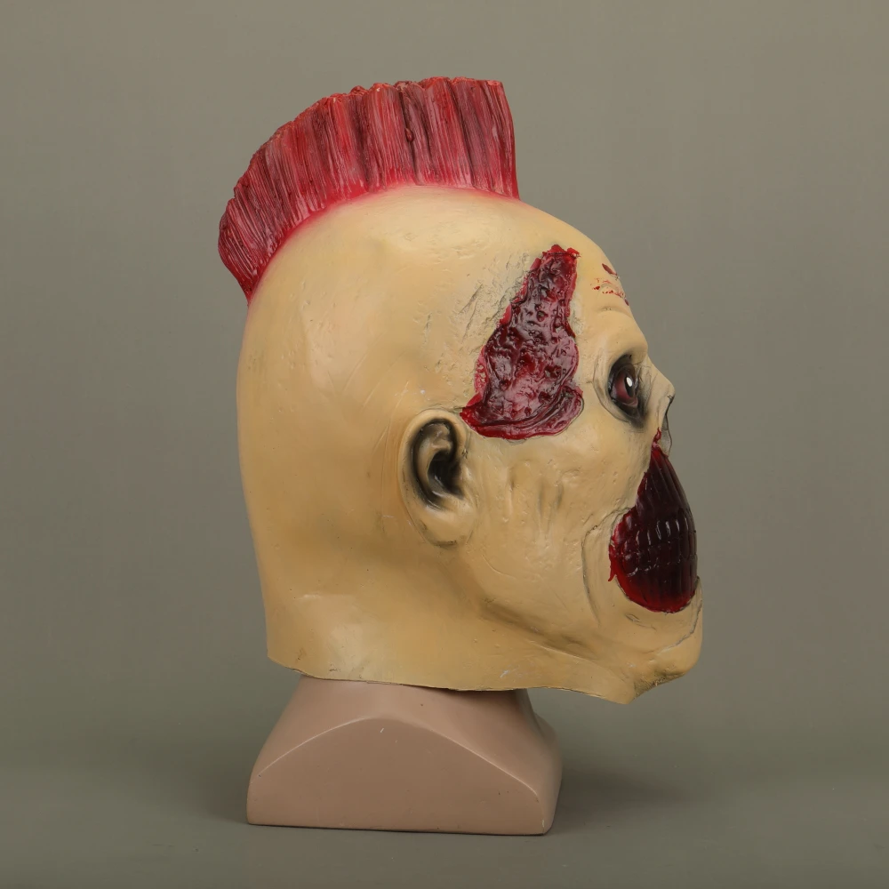 Halloween Masks Latex Party Joker Mask Chicken Crown Hair Fancy Dress Cosplay Costume Mask Masquerade (4)