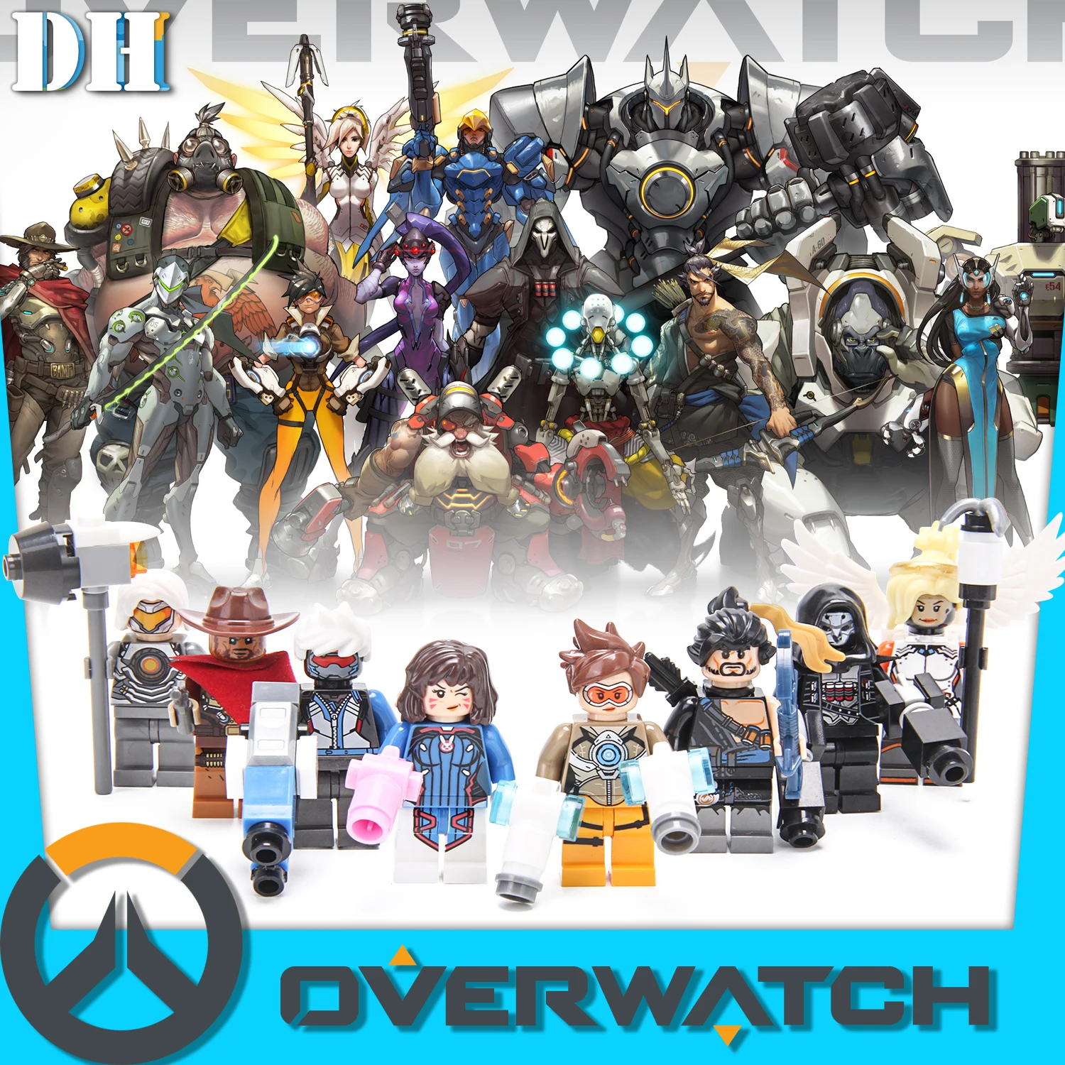 Single Sale Building Blocks D.Va Reinhardt Wilhelm Jesse.Mccree Reaper Soldier76 Shimada Hanzo Figures For Children Toys X0230
Single Sale Building Blocks D.Va Reinhardt Wilhelm Jesse.Mccree Reaper Soldier76 Shimada Hanzo Figures For Children Toys X0230
