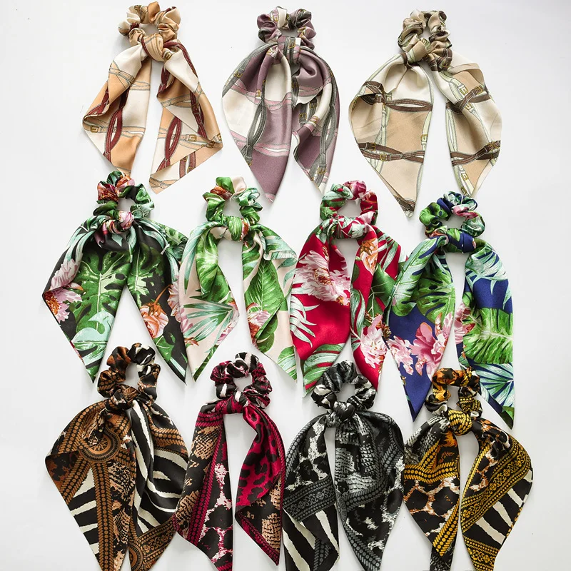 New Fashion Sweet Print Scrunchie Women Ribbon Elastic Hair Band Bow Scarf Hair Rubber Hair Ropes Girls Hair Accessories
New Fashion Sweet Print Scrunchie Women Ribbon Elastic Hair Band Bow Scarf Hair Rubber Hair Ropes Girls Hair Accessories