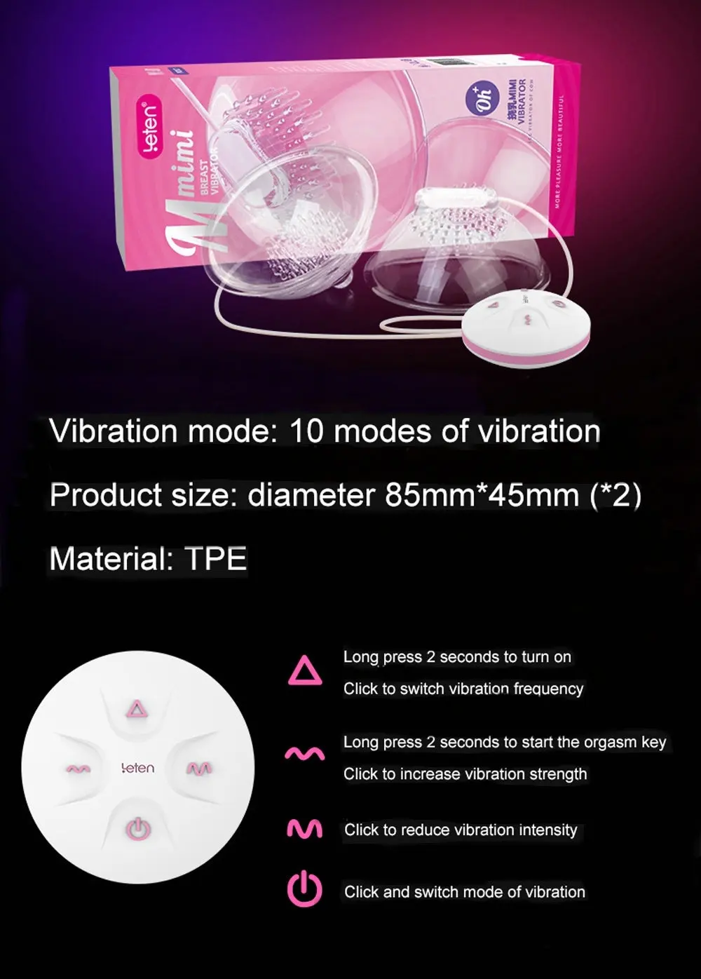 Breast vibrator