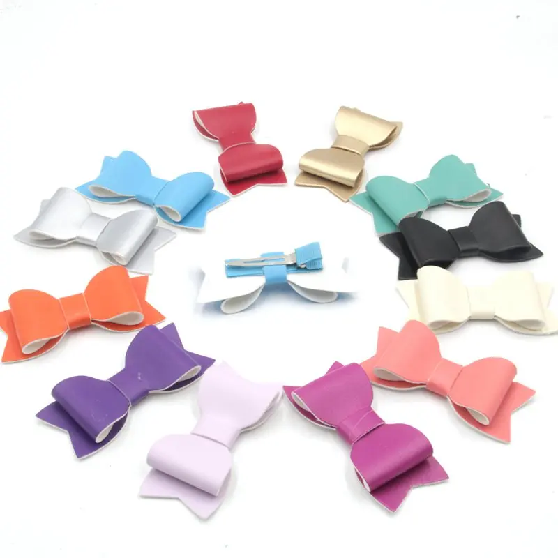 2pcs Retail 2017 Trendy 3" PU Leather Bow With CLIPS European Hair Accessories Headwrap Bandeau Hairband Solid Leather Bow
2pcs Retail 2017 Trendy 3" PU Leather Bow With CLIPS European Hair Accessories Headwrap Bandeau Hairband Solid Leather Bow