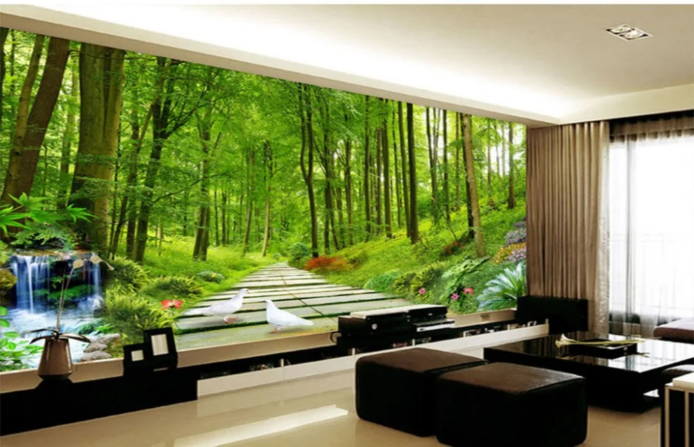 Custom 3d Mural Wallpaper Beautiful Fresh Natural Forest TV Background Wall Painting Wallpaper
Custom 3d Mural Wallpaper Beautiful Fresh Natural Forest TV Background Wall Painting Wallpaper