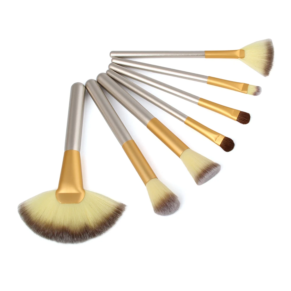 VANDER 18pcs Professional Makeup Brushes Champagne Gold Make Up Brush Set Wood Handle Cosmetic Brush Beauty Maker With Bag  (11)