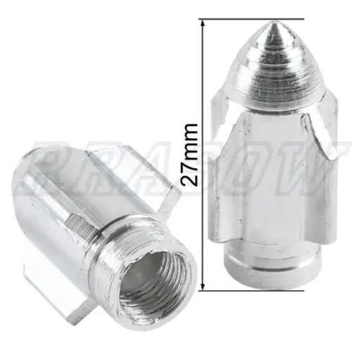 For Universal Aluminum Rockets head 2X silver Motorcycle Wheel Tire Valve Stem Caps Motorcycle
For Universal Aluminum Rockets head 2X silver Motorcycle Wheel Tire Valve Stem Caps Motorcycle