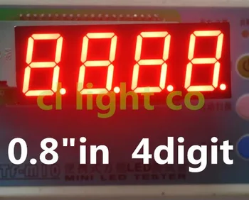 7 Segment RED 0.8" 0.8in LED Display 71.6*25.8*8.5MM Nixie tube 0.8 inches 4 Bit Digital Tube Plastic Metal Common Anode
7 Segment RED 0.8" 0.8in LED Display 71.6*25.8*8.5MM Nixie tube 0.8 inches 4 Bit Digital Tube Plastic Metal Common Anode