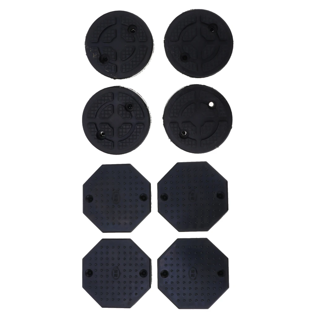 8PCS Heavy Duty Rubber Octagon+Round Rubber Car Lift Arm Pad Equipment Kit Black Car Lift Accessories 8PCS Heavy Duty Rubber Octagon+Round Rubber Car Lift Arm Pad Equipment Kit Black Car Lift Accessories