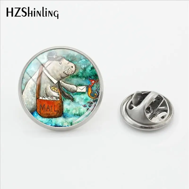 2019 New Cute Manatee Pin Sea Creature Lapel Pin Glass Cabochon Jewelry Handmade Stainless Steel
2019 New Cute Manatee Pin Sea Creature Lapel Pin Glass Cabochon Jewelry Handmade Stainless Steel