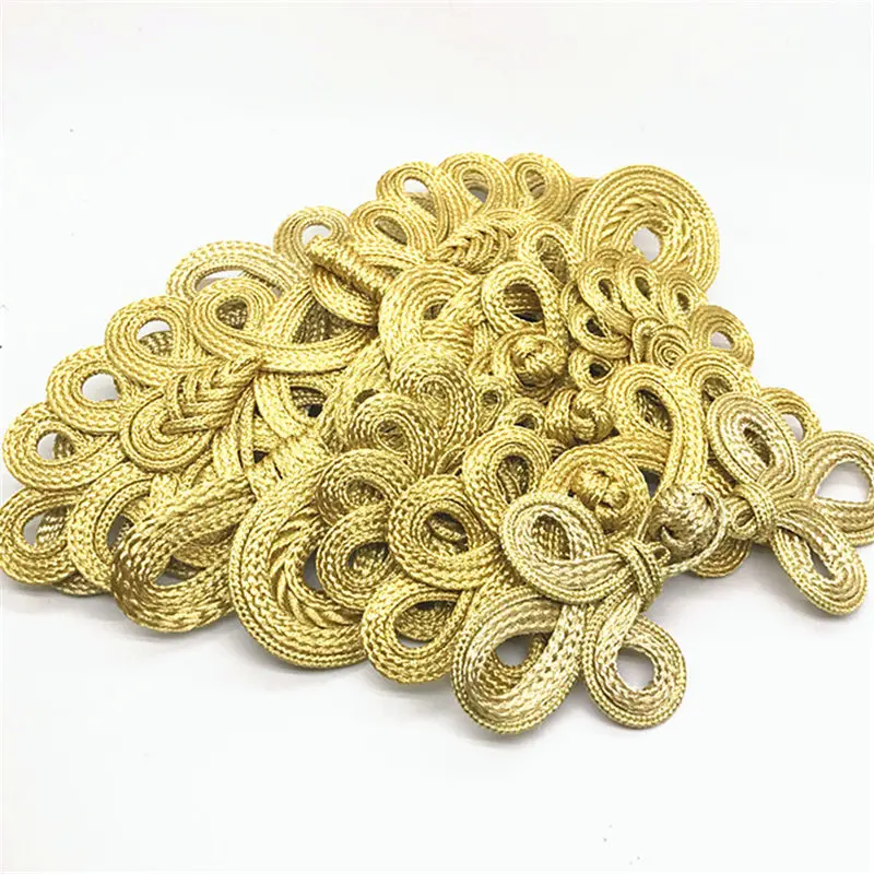 1PCS Hand-knotted buckles,Chinese knots buttons for clothing ,handmade golden botones de madera buttons decorative dress
1PCS Hand-knotted buckles,Chinese knots buttons for clothing ,handmade golden botones de madera buttons decorative dress