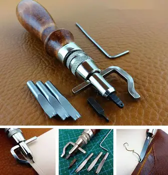 5 in1 DIY Wood Leathercraft Adjustable Pro-Stitching Groover Crease Leather Tools, free shipping
5 in1 DIY Wood Leathercraft Adjustable Pro-Stitching Groover Crease Leather Tools, free shipping