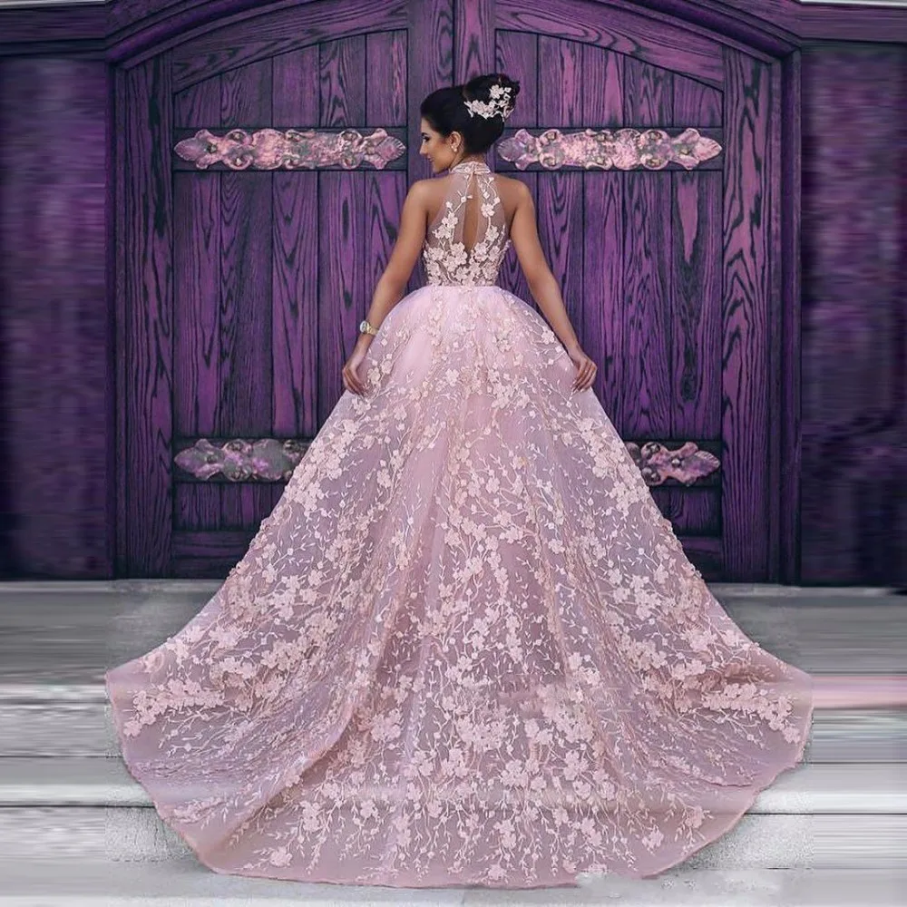 Custom Pink Formal Gown Lace Abendkleider Applique Long Pageant Dress For Arabia Woman Avondjurk Vestido de noche Robe De Soiree
Custom Pink Formal Gown Lace Abendkleider Applique Long Pageant Dress For Arabia Woman Avondjurk Vestido de noche Robe De Soiree