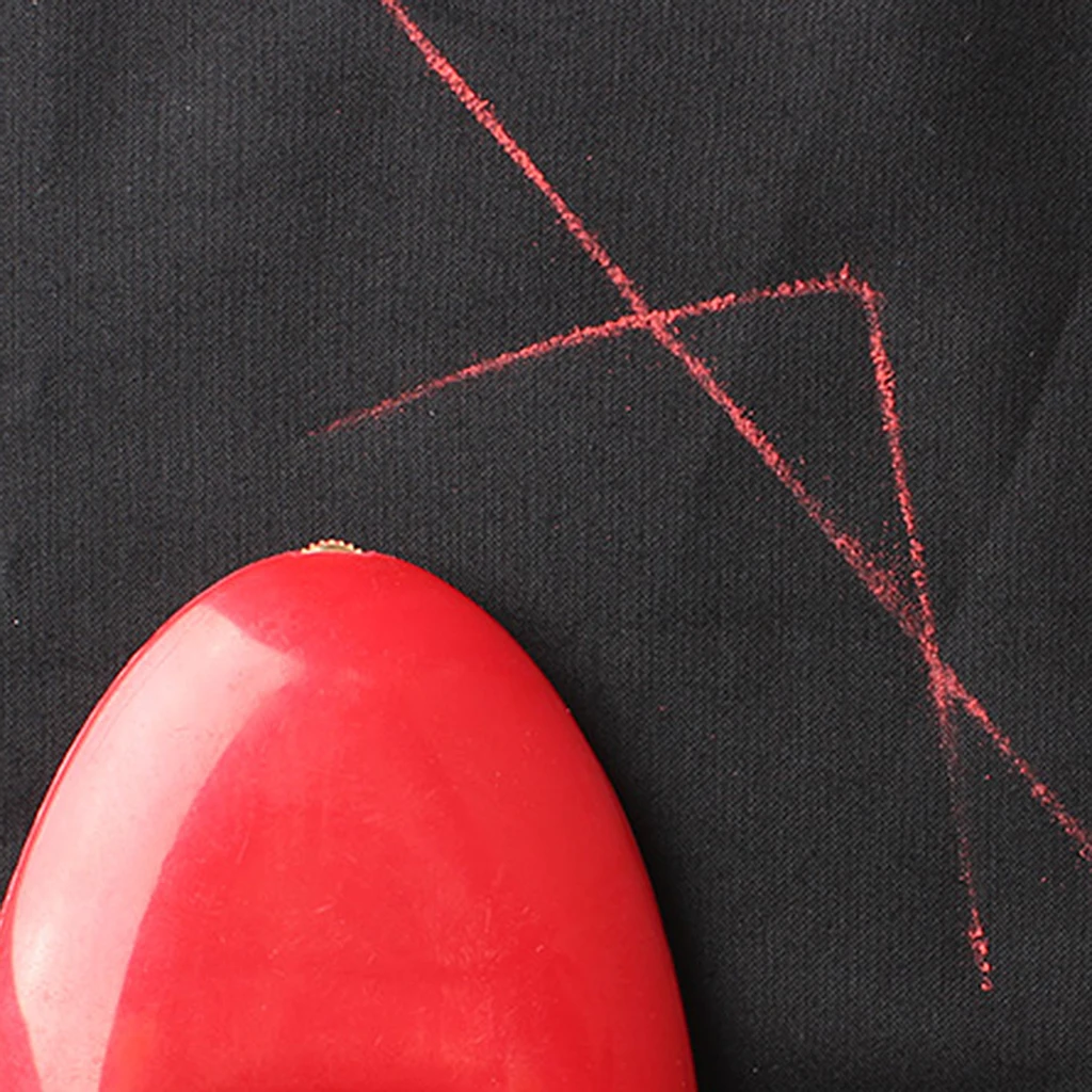 2 Pieces Red Tailors Dressmakers Triangle Marking Chalk with Plastic Gear for Sewing Quilting | Дом и сад