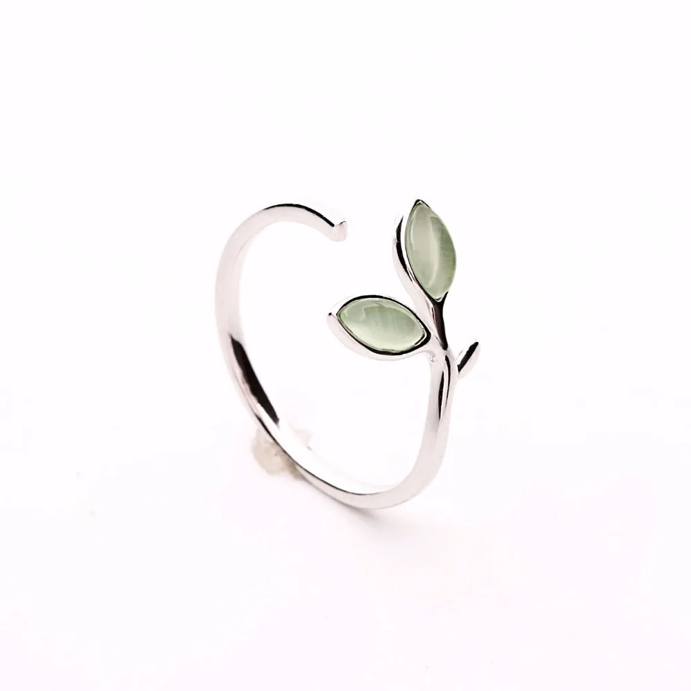 DreamySky Real Pure 925 Sterling Silver Large Opal Leaf Rings For Women Wedding Jewelry Adjustable Size Big Finger Rings
DreamySky Real Pure 925 Sterling Silver Large Opal Leaf Rings For Women Wedding Jewelry Adjustable Size Big Finger Rings