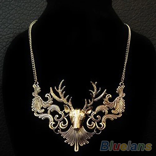 Hot Sale Retro Bronze Antique Silver Deer Head Pendant Necklace Great Gift for Men Jewelry 09DY
Hot Sale Retro Bronze Antique Silver Deer Head Pendant Necklace Great Gift for Men Jewelry 09DY