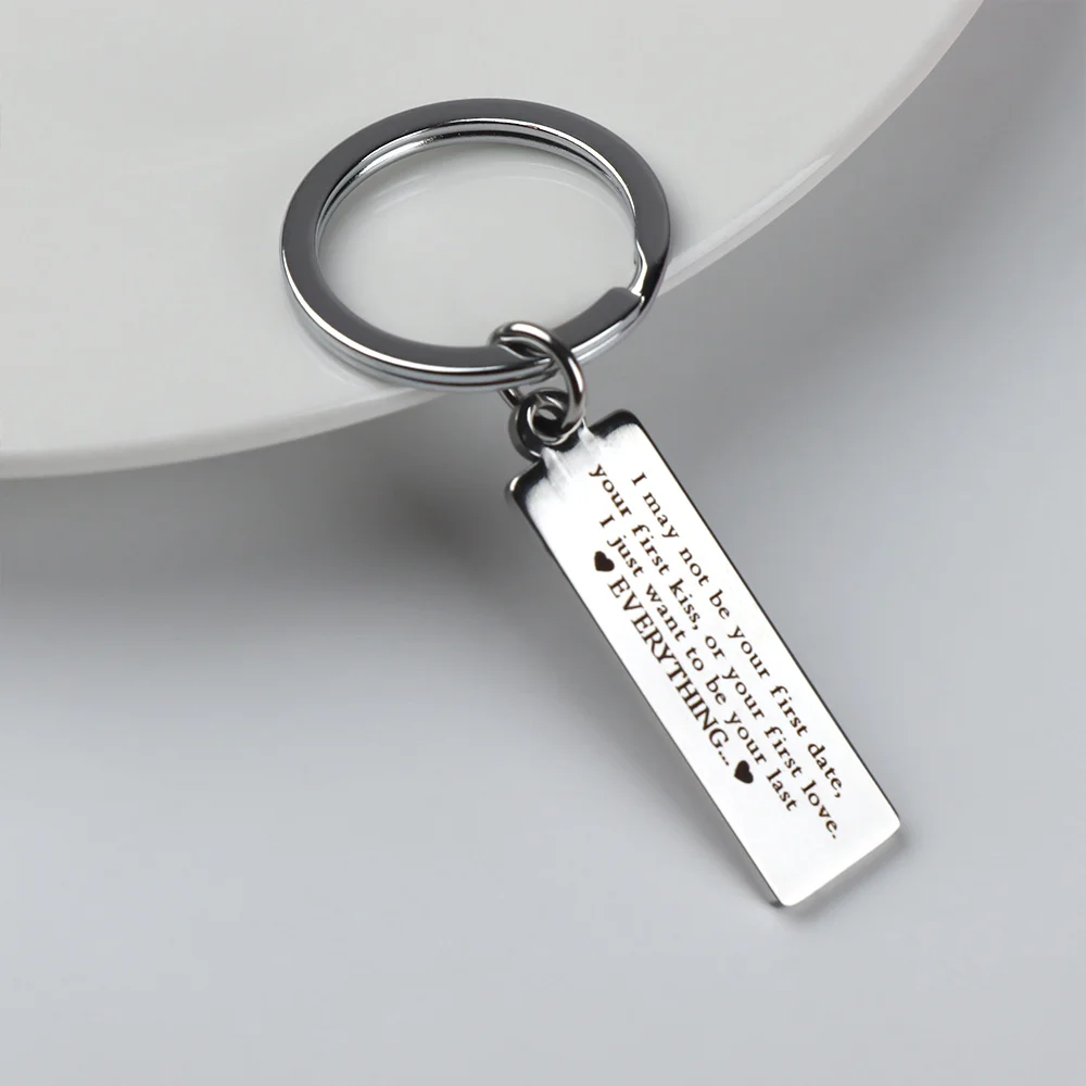 Stainless Steel Keyring Gifts Engraved Letter Love Sentence Keychain About Couples Forever Key Chain bf gf Gift
Stainless Steel Keyring Gifts Engraved Letter Love Sentence Keychain About Couples Forever Key Chain bf gf Gift