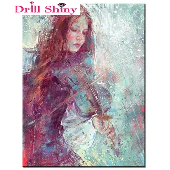 5D Full Drill Diy diamond painting girl play the Violin Cross stitch Resin round diamond sets full diamond embroidery
5D Full Drill Diy diamond painting girl play the Violin Cross stitch Resin round diamond sets full diamond embroidery