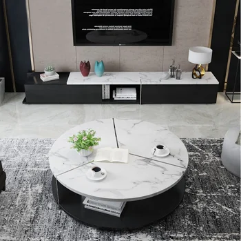 40cm(15.8") Height Coffee Table with Stainless Steel Segment Bracket / 120cm(47") Round Marble Top
40cm(15.8") Height Coffee Table with Stainless Steel Segment Bracket / 120cm(47") Round Marble Top