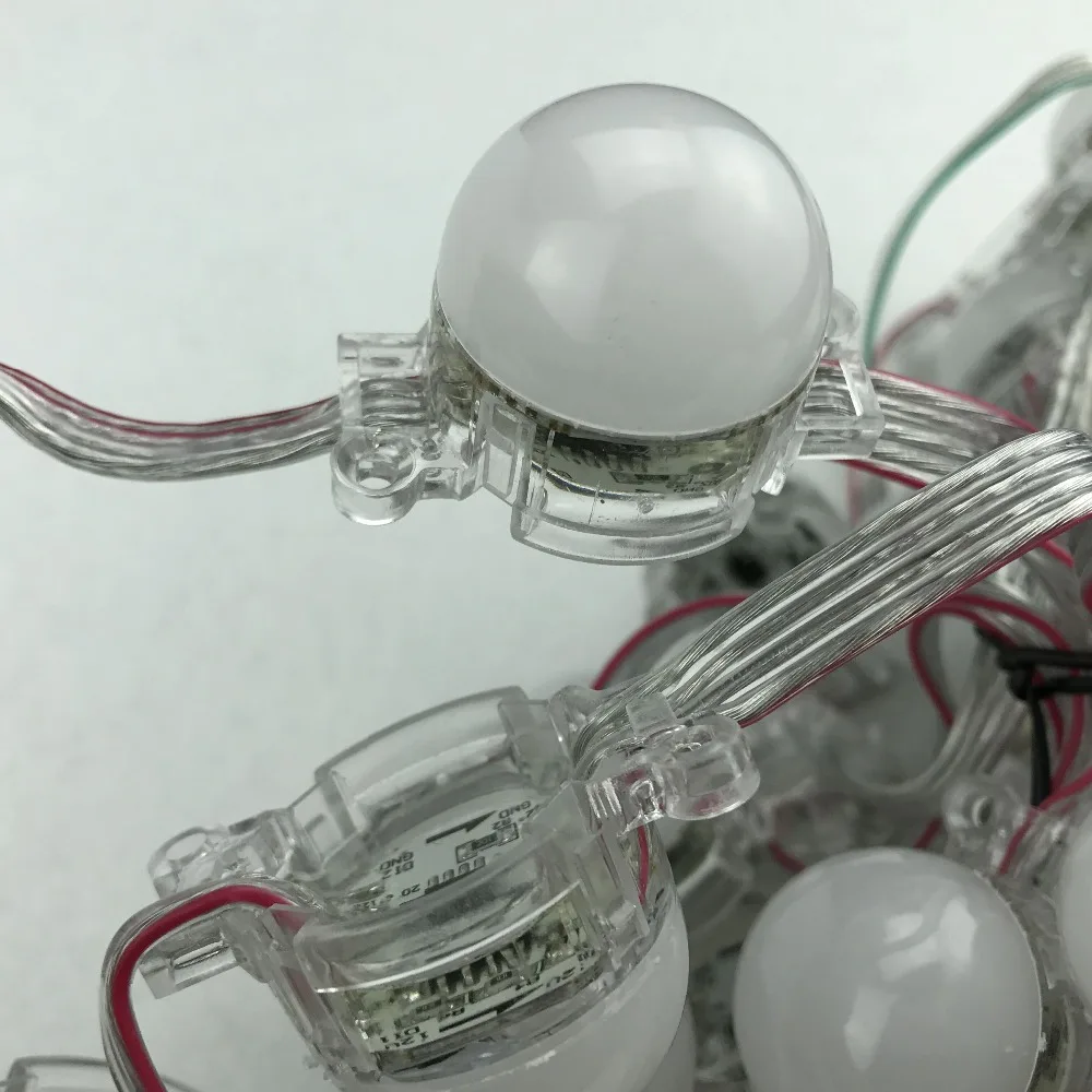 30mm diameter;DC12V;addressable;rgb full color;IP68;GS8206 pixel module;3pcs 5050 led;with backup signal line;frosted cover
30mm diameter;DC12V;addressable;rgb full color;IP68;GS8206 pixel module;3pcs 5050 led;with backup signal line;frosted cover
