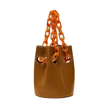 Women's Handbags Luxury Handbags Women Bags Designer Catwalk Bucket Bag Female 2018 New Resin Chain Shoulder Bag Bolsa Feminina
Women's Handbags Luxury Handbags Women Bags Designer Catwalk Bucket Bag Female 2018 New Resin Chain Shoulder Bag Bolsa Feminina