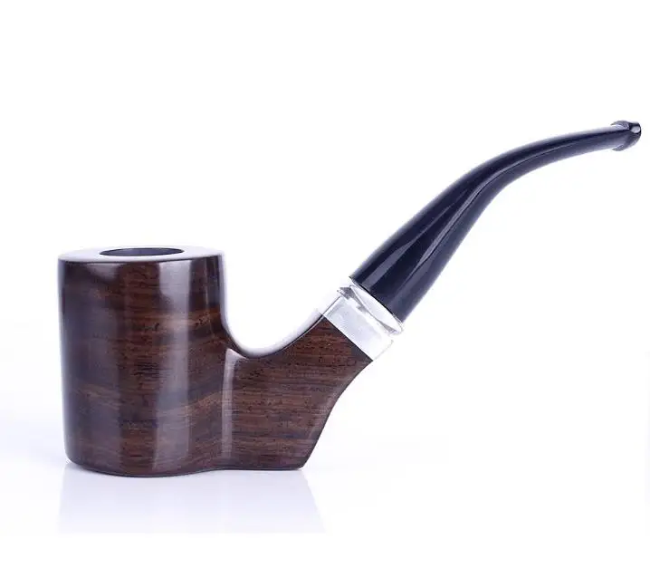 Creative Ebony Wood Smoking Pipe Flat Bottom Hammer Style 9mm Filter Tobacco Wooden Smoking Cigar Pipes Mens Birthday Gift
Creative Ebony Wood Smoking Pipe Flat Bottom Hammer Style 9mm Filter Tobacco Wooden Smoking Cigar Pipes Mens Birthday Gift