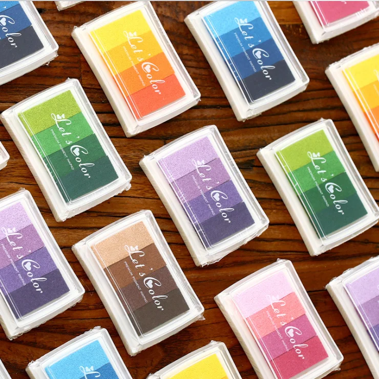 Inkpad 2019 Multicolor Rainbow Gradient Color Ink Pad Rubber Stamp Fabric Album Scrapbooking Wedding Finger Print Toy for Kids
Inkpad 2019 Multicolor Rainbow Gradient Color Ink Pad Rubber Stamp Fabric Album Scrapbooking Wedding Finger Print Toy for Kids