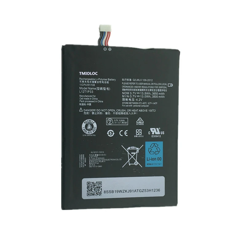 New High Quality L12D1P31 L12T1P33 3650mAh Battery For Lenovo IdeaTab lepad A1000 A1010 A5000 A3000 A3000-H
New High Quality L12D1P31 L12T1P33 3650mAh Battery For Lenovo IdeaTab lepad A1000 A1010 A5000 A3000 A3000-H