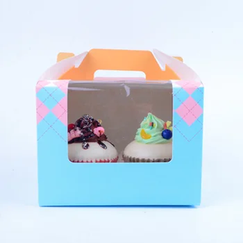 Wholesale and retail Paper 4 Cupcake box with pvc window Tow Muffin Box with Window with handle
Wholesale and retail Paper 4 Cupcake box with pvc window Tow Muffin Box with Window with handle