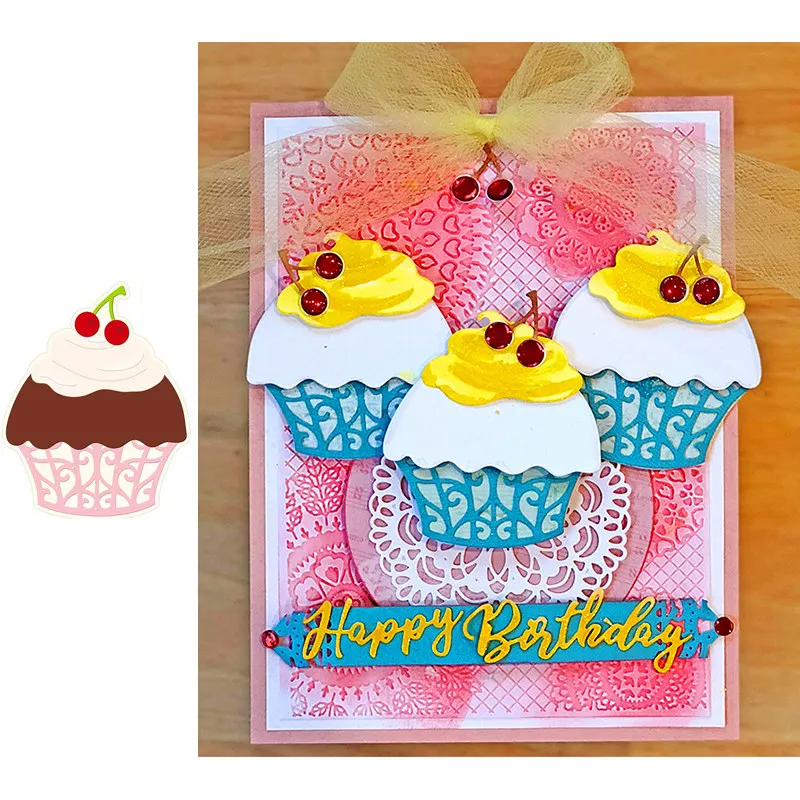 Metal Cutting Dies for Scrapbooking Food Cherry Cupcake New 2019 Cutting Embossing Stencils Paper Craft Die Paper Cards Making
Metal Cutting Dies for Scrapbooking Food Cherry Cupcake New 2019 Cutting Embossing Stencils Paper Craft Die Paper Cards Making