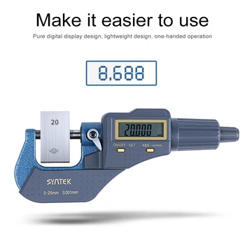 0.001mm Digital Caliper LCD Display Vernier Caliper 75-100mm Digital Micrometer Caliper Gauge Meter Carbide Tip Measure Tools
0.001mm Digital Caliper LCD Display Vernier Caliper 75-100mm Digital Micrometer Caliper Gauge Meter Carbide Tip Measure Tools