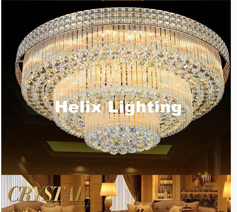 Modern K9 Crystal Ceiling Lamp S Golden Crystal Light Bedroom Luminarias Home Decor Creative D80cm LED Crystal Ceiling Lighting
Modern K9 Crystal Ceiling Lamp S Golden Crystal Light Bedroom Luminarias Home Decor Creative D80cm LED Crystal Ceiling Lighting