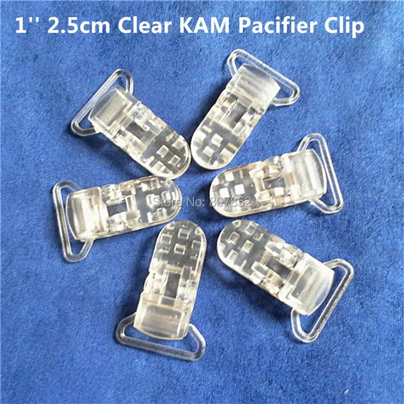 50pcs 1'' 25mm Clear Transparent KAM Plastic Baby Pacifier Dummy Soother holder Chain Clips Suspenders Clips for 2.5cm ribbon
50pcs 1'' 25mm Clear Transparent KAM Plastic Baby Pacifier Dummy Soother holder Chain Clips Suspenders Clips for 2.5cm ribbon