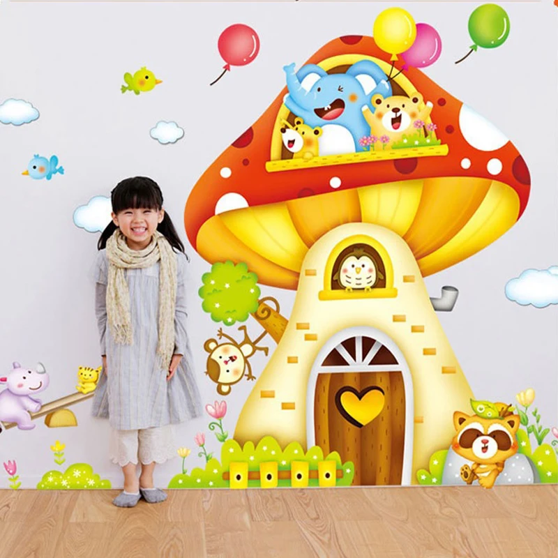 Hi-Quality Cartoon Mushrooms wall sticker Children's DIY Wallpaper Nursery Daycare Baby Room Decor 66''47inch ZL4498
Hi-Quality Cartoon Mushrooms wall sticker Children's DIY Wallpaper Nursery Daycare Baby Room Decor 66''47inch ZL4498