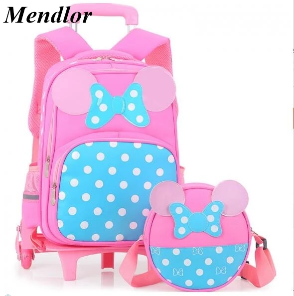 2PCS sets Girls Trolley Rolling Backpack Climb the stairs school bag children Detachable waterproof backpack travel luggage
2PCS sets Girls Trolley Rolling Backpack Climb the stairs school bag children Detachable waterproof backpack travel luggage