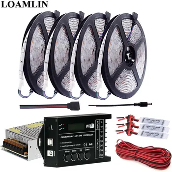 RGB Led Strip Flexible Light 30Leds/m SMD5050 TC421 WIFI Time Programmable RGB Led Controller DC12V Led Transformer Kit
RGB Led Strip Flexible Light 30Leds/m SMD5050 TC421 WIFI Time Programmable RGB Led Controller DC12V Led Transformer Kit