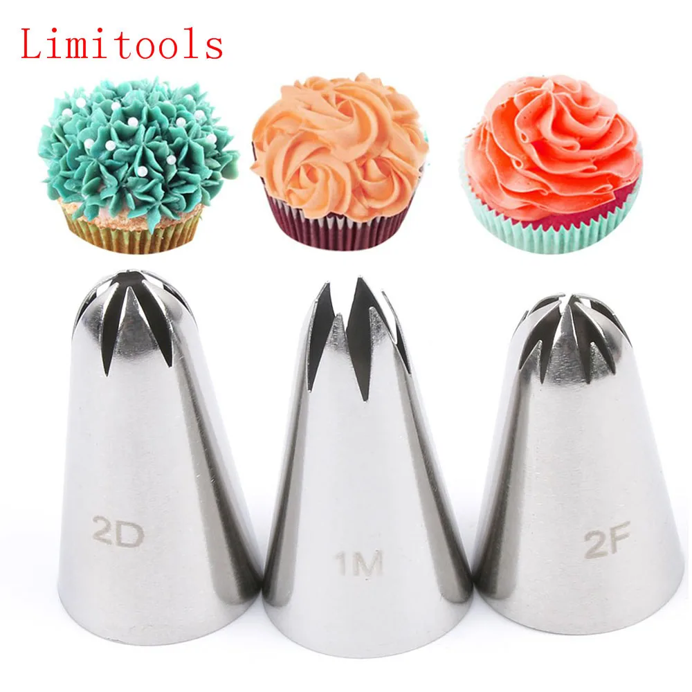 3pcs/set Stainless Steel Russian Icing Piping Nozzles Tips Pastry Cupcake Tools Dessert Decorators
3pcs/set Stainless Steel Russian Icing Piping Nozzles Tips Pastry Cupcake Tools Dessert Decorators
