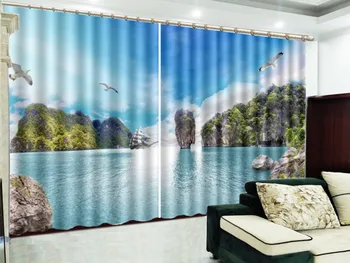 Sailing Archipelago Beautiful Seascape 3D Seascape Curtains Beautiful High-End Interior Curtains 
Sailing Archipelago Beautiful Seascape 3D Seascape Curtains Beautiful High-End Interior Curtains