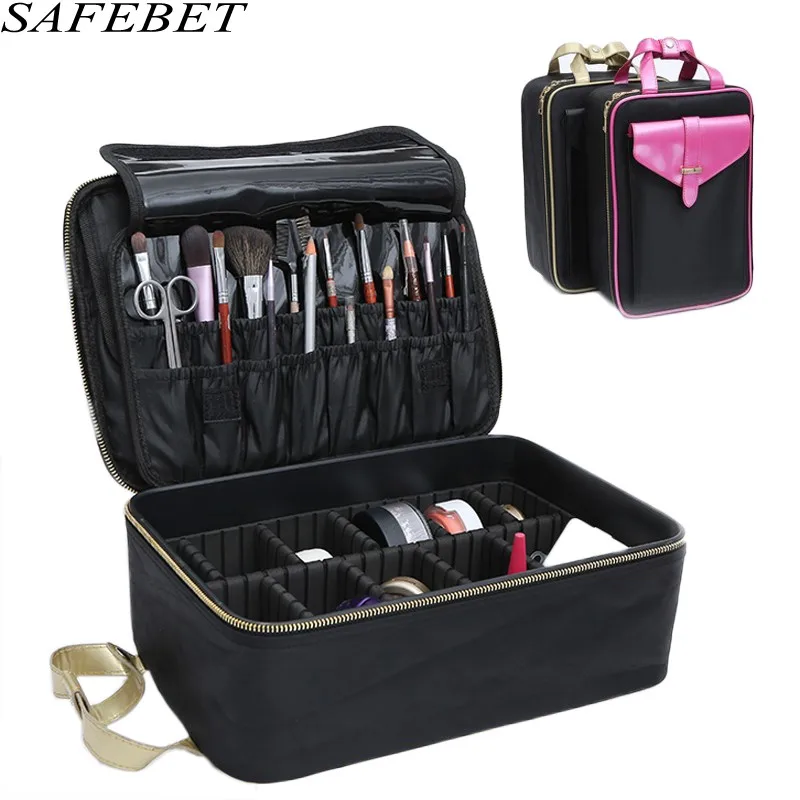 SAFEBETBrand Fashion Women Large Waterproof Multifunction Organizer Cosmetic Bag Travel Necessaries Beauty Cosmetic case
SAFEBETBrand Fashion Women Large Waterproof Multifunction Organizer Cosmetic Bag Travel Necessaries Beauty Cosmetic case